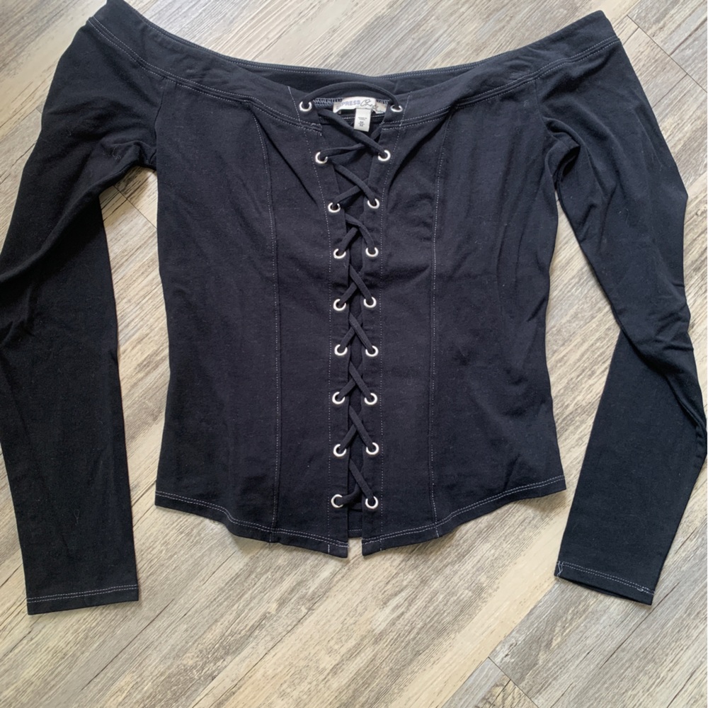 Express Corset Off the Shoulder Top